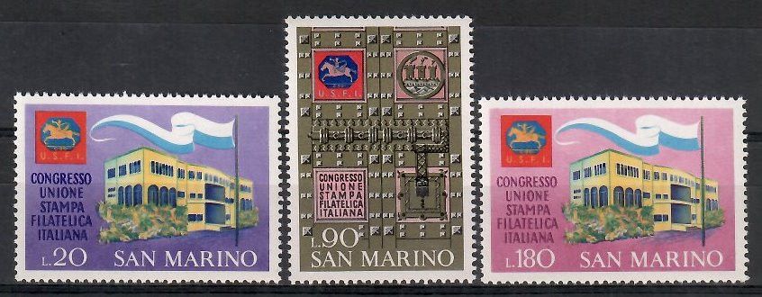 Znaczek San Marino 1971 Mi 977-979 Czyste **