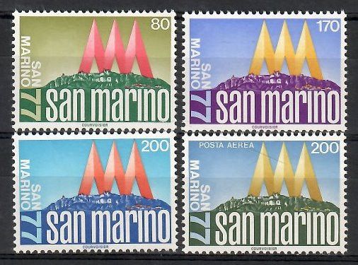 Znaczek San Marino 1977 Mi 1127-1130 Czyste **