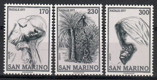 Znaczek San Marino 1977 Mi 1150-1152 Czyste **