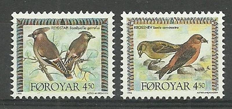 Znaczek Wyspy Owcze 1996 Mi 298-299 Czyste **