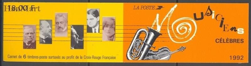 Znaczek Francja 1992 Mi mh 28 Czyste **