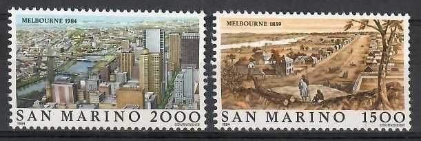 Znaczek San Marino 1984 Mi 1301-1302 Czyste **