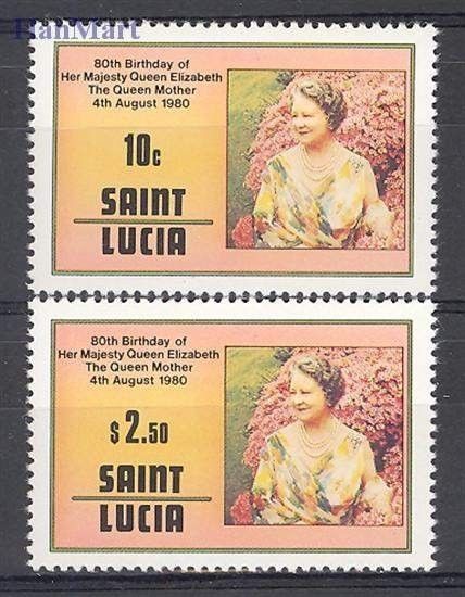 Znaczek Saint Lucia 1980 Mi 499-500 Czyste **