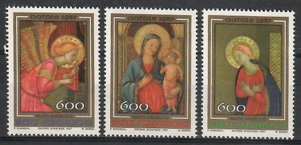 Znaczek San Marino 1987 Mi 1377-1379 Czyste **