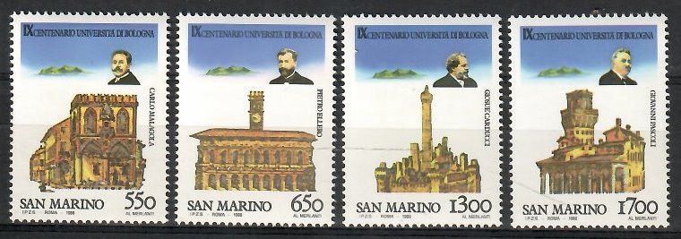Znaczek San Marino 1988 Mi 1387-1390 Czyste **