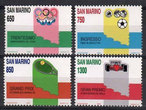Znaczek San Marino 1989 Mi 1412-1415 Czyste **