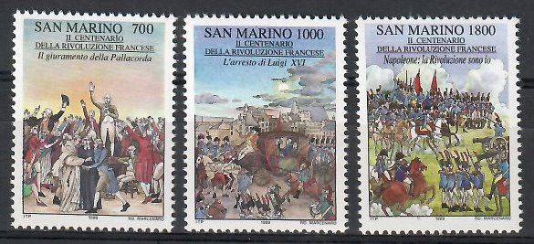 Znaczek San Marino 1989 Mi 1421-1423 Czyste **