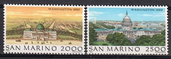 Znaczek San Marino 1989 Mi 1430-1431 Czyste **