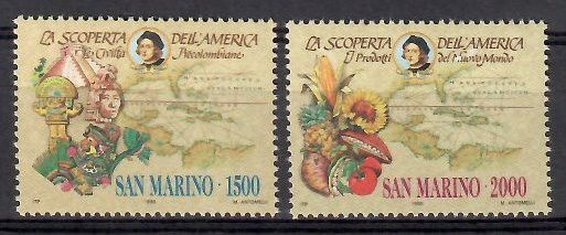 Znaczek San Marino 1990 Mi 1456-1457 Czyste **