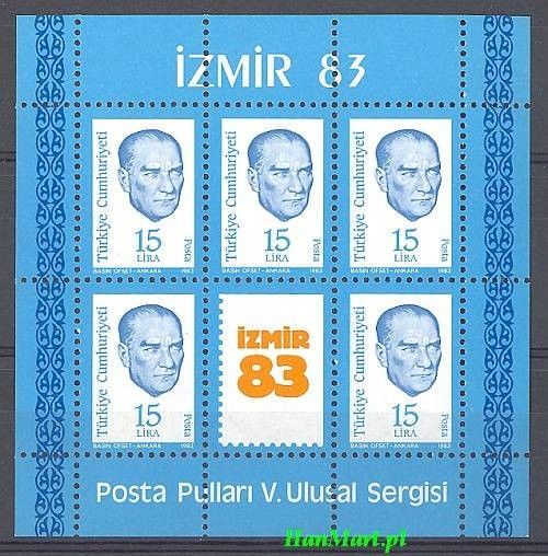 Znaczek Turcja 1983 Mi bl 23 Czyste **