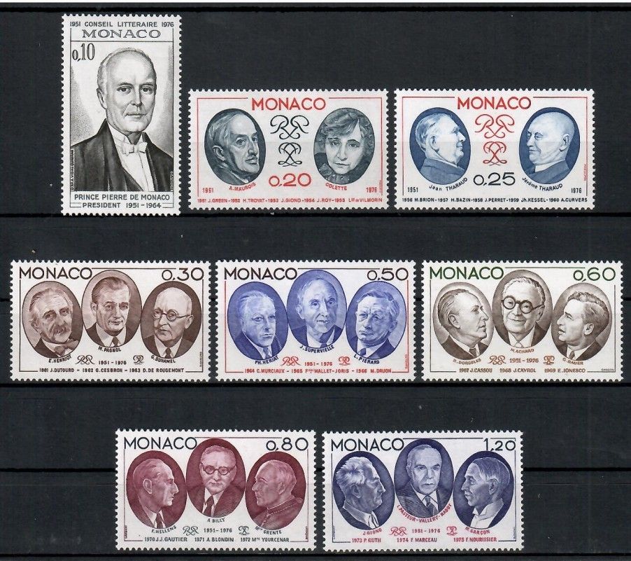 Znaczek Monako 1976 Mi 1211-1218 Czyste **