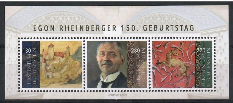 Znaczek Liechtenstein 2020 Mi bl 36 Czyste **