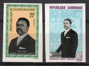 Znaczek Gabon 1968 Mi 299-300B Czyste **