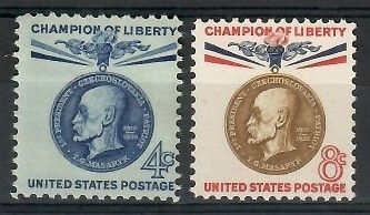Znaczek USA 1960 Mi 774-775 Czyste **