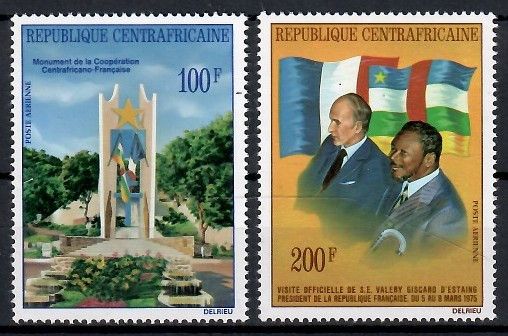 Znaczek Republika Środkowoafrykańska 1976 Mi 397-398 Czyste **