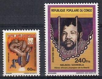 Znaczek Kongo 1987 Mi 1094-1095 Czyste **