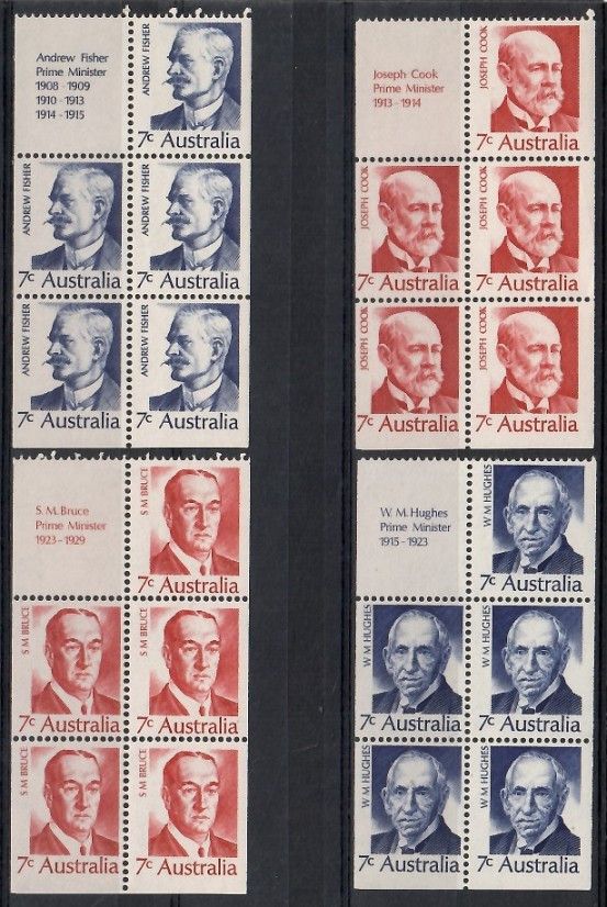 Znaczek Australia 1972 Mi h-blatt 53-56 Czyste **