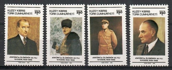 Znaczek Cypr Północny 1988 Mi 241-244 Czyste **