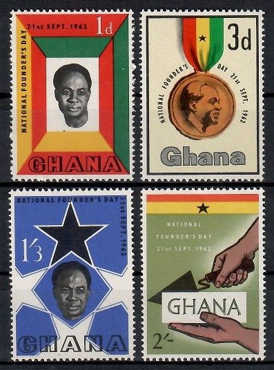 Znaczek Ghana 1962 Mi 130-133 Czyste **