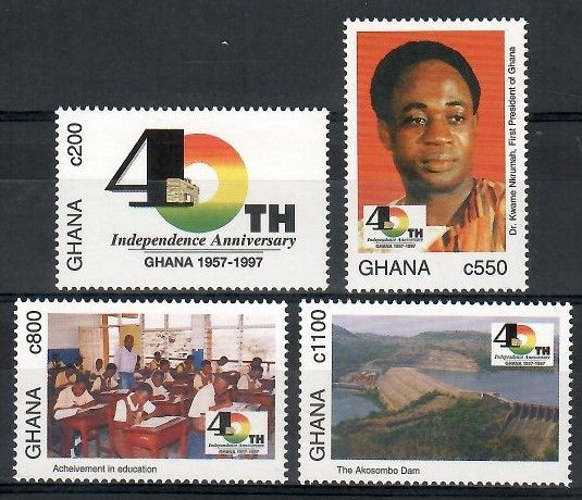 Znaczek Ghana 1997 Mi 2474-2477 Czyste **