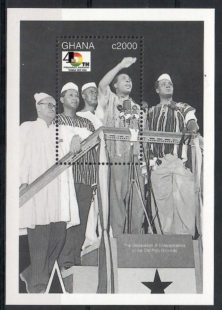 Znaczek Ghana 1997 Mi bl 313 Czyste **