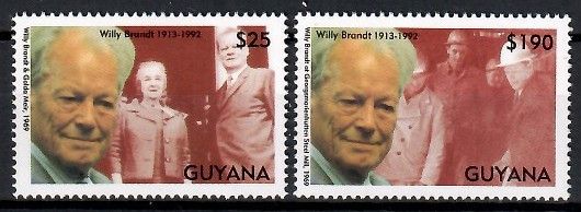 Znaczek Gujana 1993 Mi 4225-4226 Czyste **