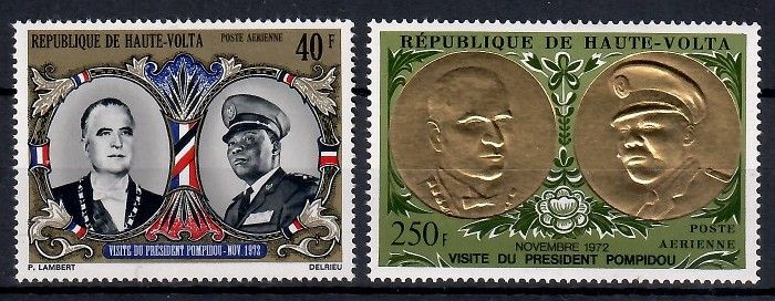 Znaczek Górna Wolta 1972 Mi 385-386 Czyste **