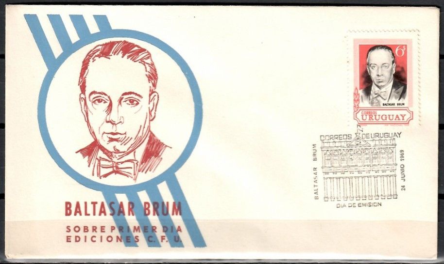 Znaczek Urugwaj 1969 Mi 1141 FDC