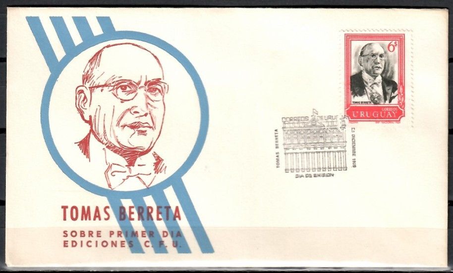 Znaczek Urugwaj 1969 Mi 1159 FDC
