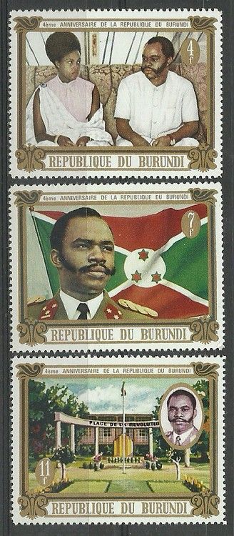 Znaczek Burundi 1970 Mi 667-669 Czyste **