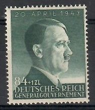 Znaczek Generalne Gubernatorstwo / GG 1943 Mi 103 Czyste **