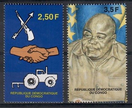 Znaczek Kongo Kinszasa / Zair 1999 Mi 1366-1367 Czyste **