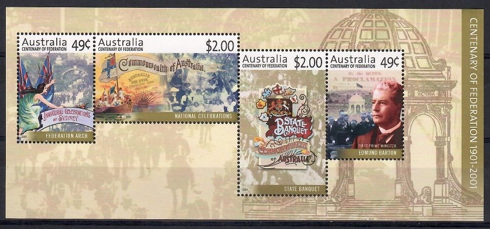 Znaczek Australia 2001 Mi bl 38 Czyste **