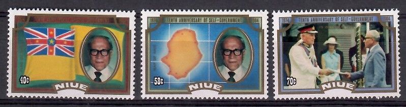 Znaczek Niue 1984 Mi 590-592 Czyste **