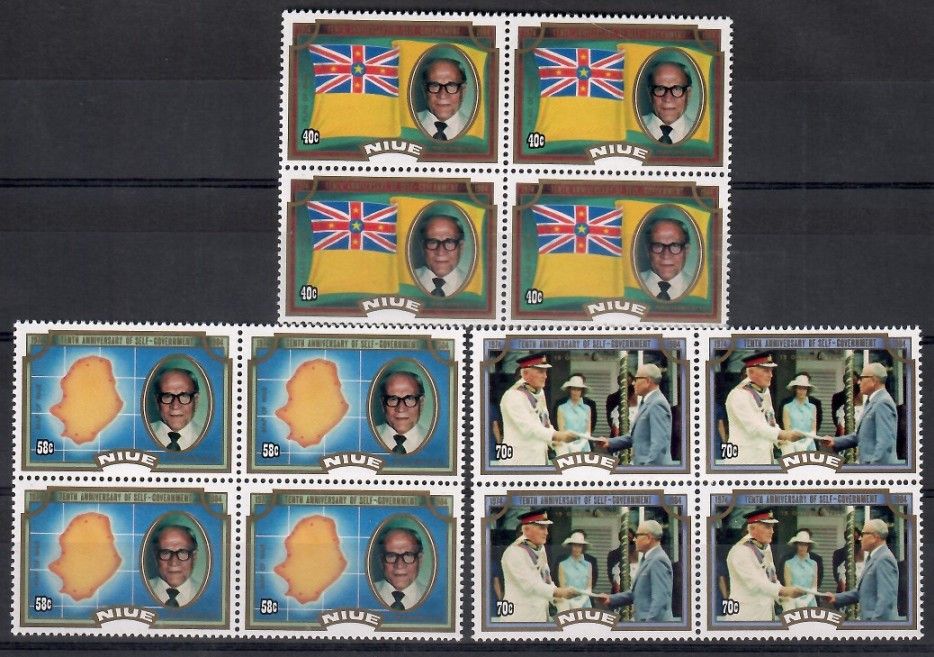Znaczek Niue 1984 Mi 590-592 Czyste **