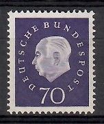 Znaczek Niemcy 1959 Mi 306 Czyste **
