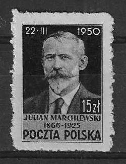 Znaczek Polska 1950 Mi 546 Fi 512 Bez kleju ( * )