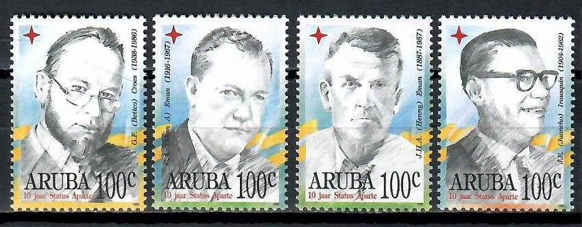 Znaczek Aruba 1996 Mi 171-174 Czyste **