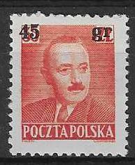 Znaczek Polska 1951 Mi 706 Fi 567 Z podlepką *