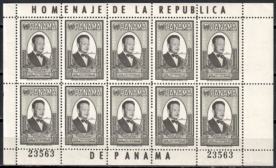 Znaczek Panama 1961 Mi ark 597 Czyste **