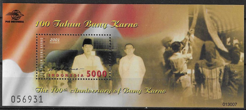 Znaczek Indonezja 2001 Mi bl 169 Czyste **