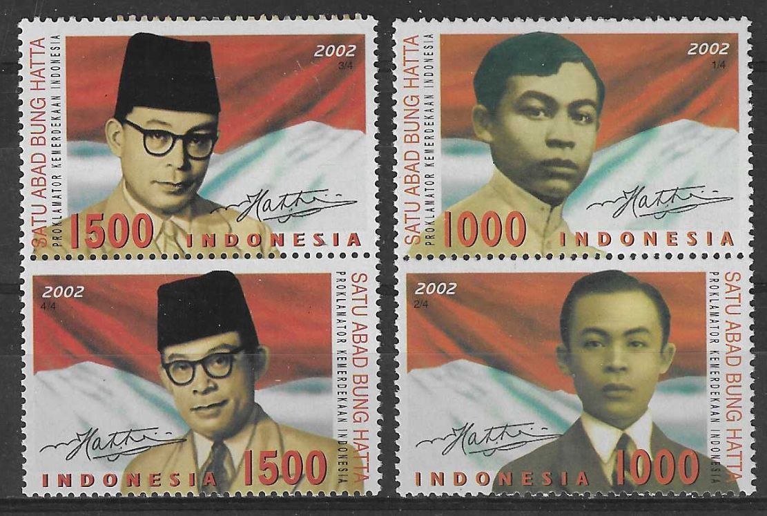 Znaczek Indonezja 2002 Mi 2199-2202a Czyste **
