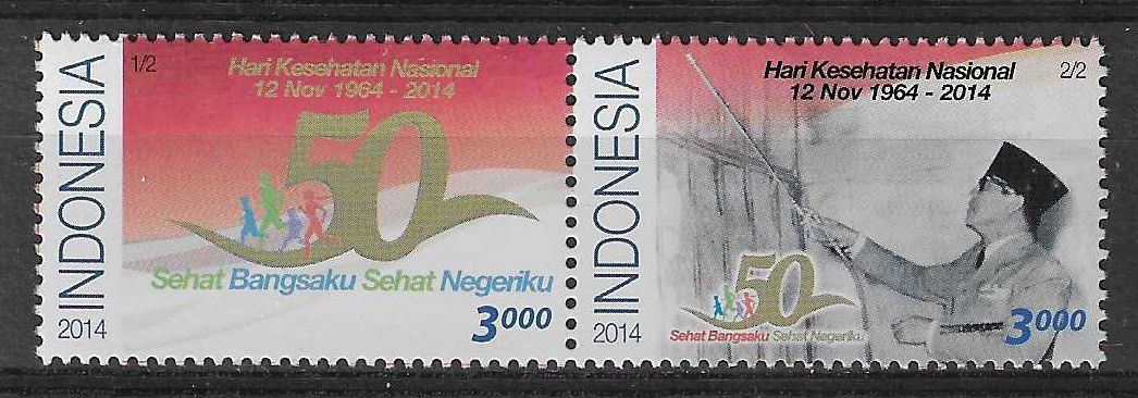 Znaczek Indonezja 2014 Mi 3161-3162b Czyste **