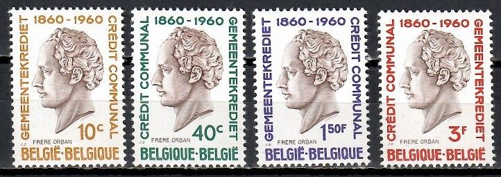 Znaczek Belgia 1960 Mi 1218-1221 Czyste **