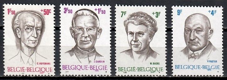 Znaczek Belgia 1970 Mi 1613-1616 Czyste **