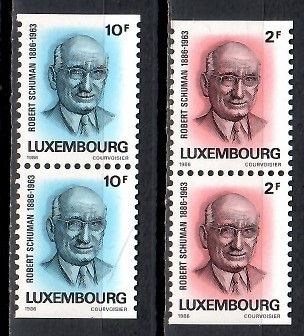Znaczek Luksemburg 1986 Mi 1156-1157 Czyste **