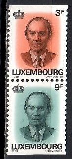 Znaczek Luksemburg 1989 Mi 1225-1226D Czyste **