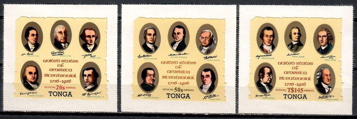 Znaczek Tonga 1976 Mi 144-146 Czyste **
