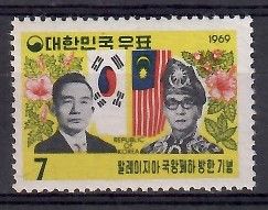 Znaczek Korea Południowa 1969 Mi 649 Czyste **