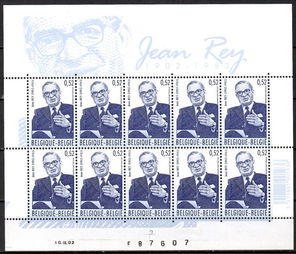 Znaczek Belgia 2002 Mi ark 3147 Czyste **